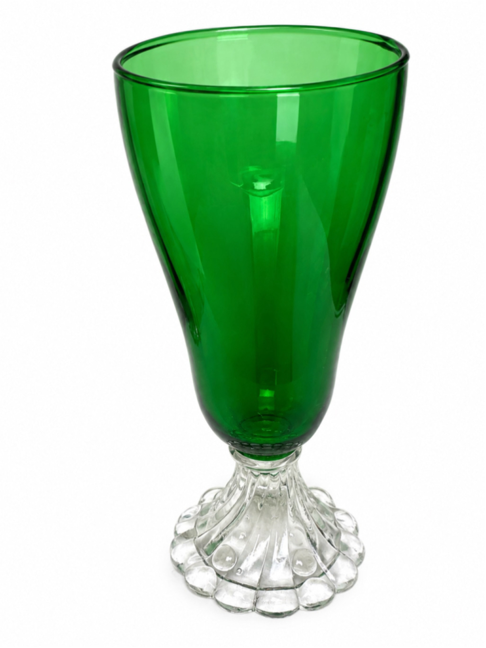 Mid-Century Anchor Hocking Forest Green Burple Goblets & Roly-Poly Pitcher | MCM - Picture 5 of 5